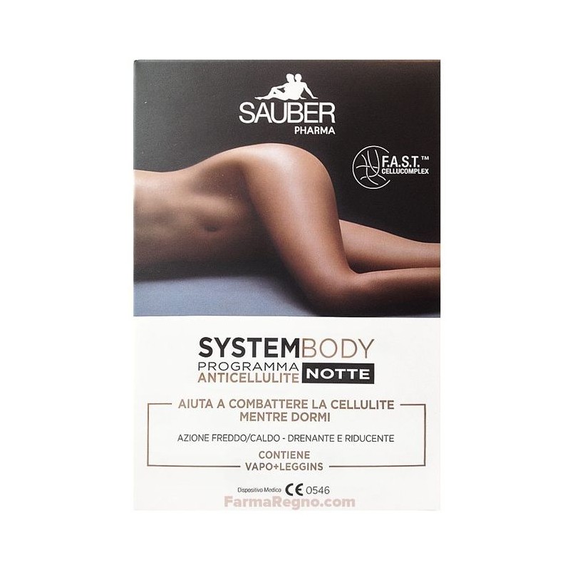 Sauber System Body Programma Anticellulite Notte 100ml + Leggings l/xl