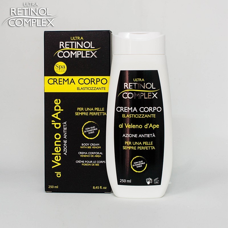 Retinol Complex Crema corpo ELASTICIZZANTE al VELENO D'APE 250ml