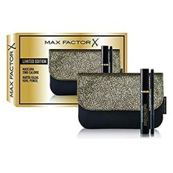 Max Factor - Confezione Regalo - Pochette con Mascara Volumizzante 2000 Calorie e Matita Occhi Nera